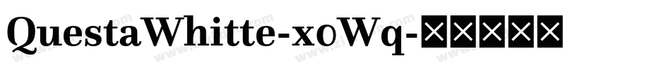 QuestaWhitte-x0Wq字体转换