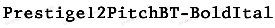 Prestige12PitchBT-BoldItalic字体转换