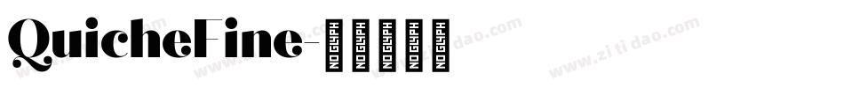 QuicheFine字体转换
