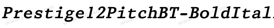 Prestige12PitchBT-BoldItalic字体转换