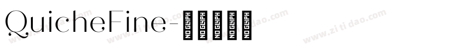 QuicheFine字体转换