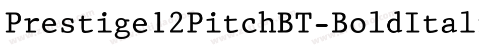 Prestige12PitchBT-BoldItalic字体转换