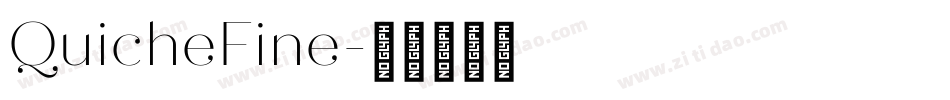 QuicheFine字体转换