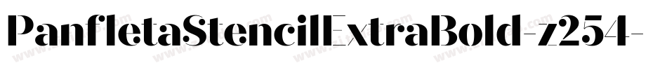 PanfletaStencilExtraBold-z254字体转换 PanfletaStencilExtraBold-z254字体转换