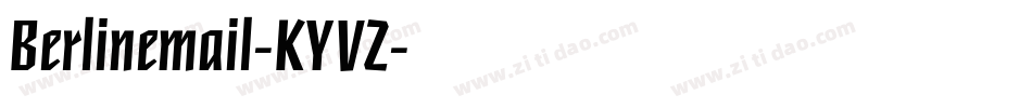 Berlinemail-KYVZ字体转换