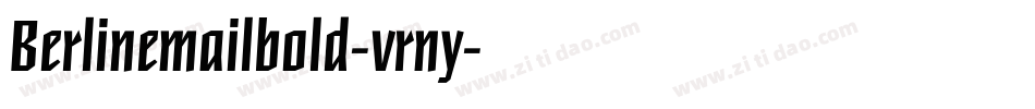 Berlinemailbold-vrny字体转换
