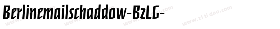 Berlinemailschaddow-BzLG字体转换