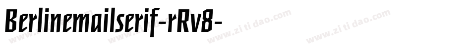 Berlinemailserif-rRv8字体转换