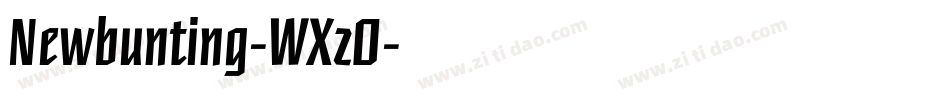 Newbunting-WXzO字体转换
