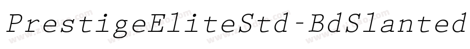 PrestigeEliteStd-BdSlanted字体转换