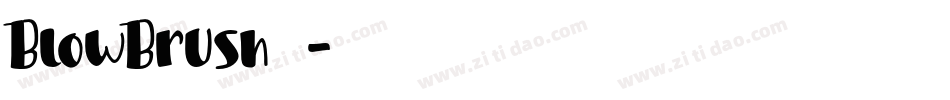 BlowBrush手机版字体转换