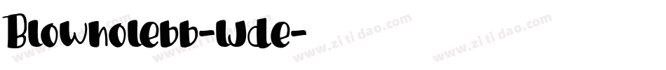 Blowholebb-ljde字体转换