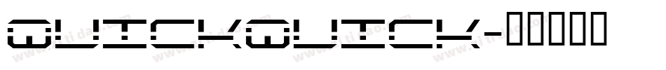 QuickQuick字体转换