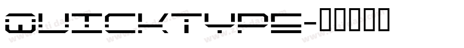QuickType字体转换