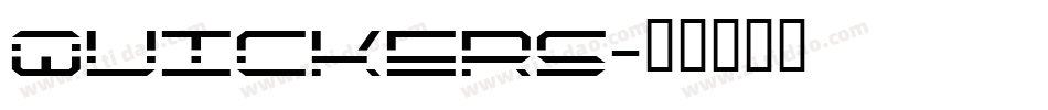 Quickers字体转换