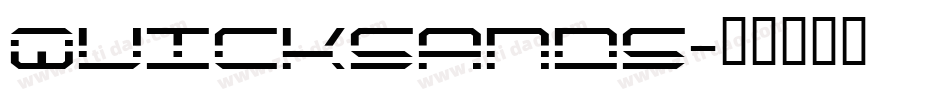 Quicksands字体转换