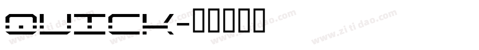 quick字体转换