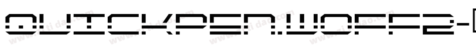 quickpen.woff2字体转换