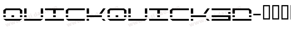 quickquick3d字体转换
