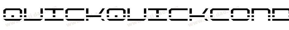 quickquickcond字体转换
