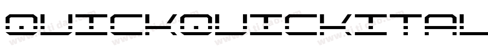 quickquickital字体转换