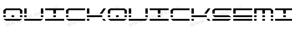 quickquicksemital字体转换