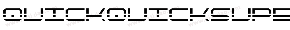 quickquicksuperital字体转换