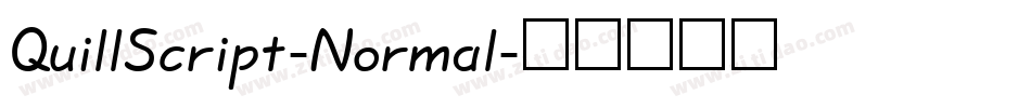 QuillScript-Normal字体转换