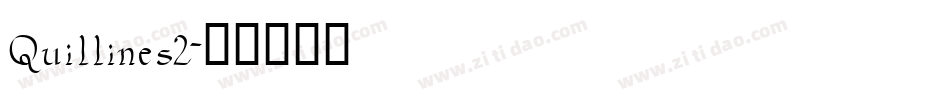 Quillines2字体转换