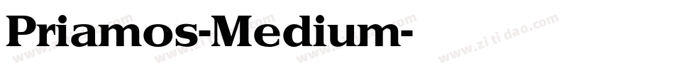Priamos-Medium字体转换