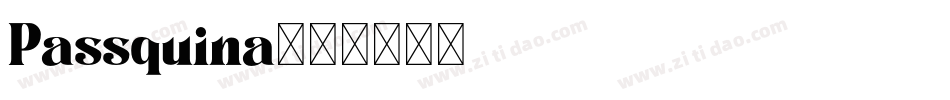 Passquina字体转换