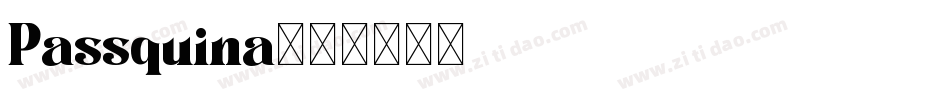 Passquina字体转换