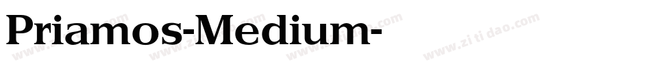 Priamos-Medium字体转换