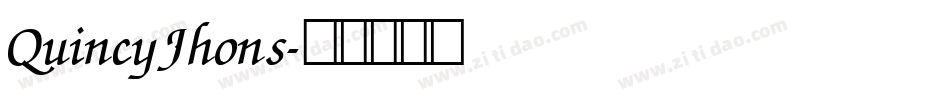 QuincyJhons字体转换