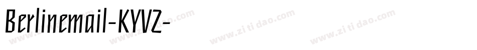 Berlinemail-KYVZ字体转换