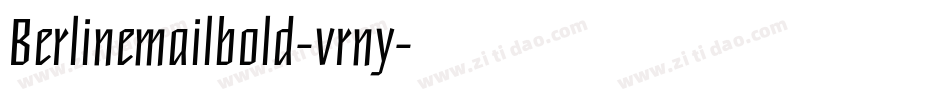 Berlinemailbold-vrny字体转换