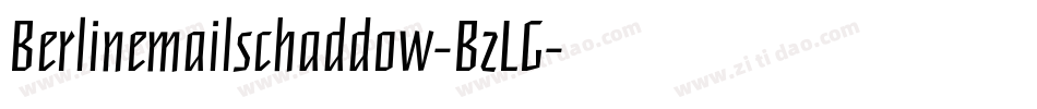Berlinemailschaddow-BzLG字体转换