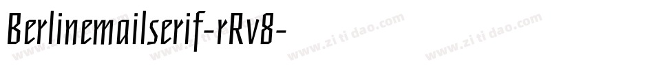 Berlinemailserif-rRv8字体转换