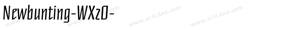 Newbunting-WXzO字体转换