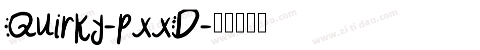 Quirky-pxxD字体转换