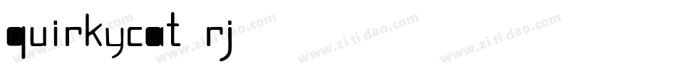 QuirkyCat-Rj83字体转换