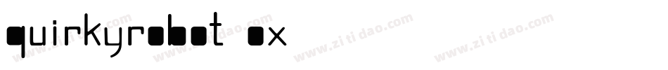 QuirkyRobot-Ox06字体转换