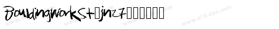 BouldingWorkSt-jnZ7字体转换