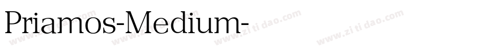 Priamos-Medium字体转换