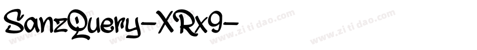 SanzQuery-XRx9字体转换