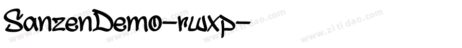 SanzenDemo-rwxp字体转换