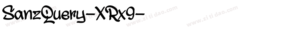 SanzQuery-XRx9字体转换