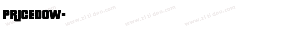 PRICEDOW字体转换