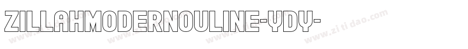 ZillahModernOuline-Ydy字体转换
