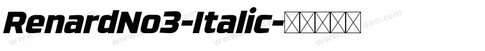RenardNo3-Italic字体转换